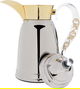 Al Saif Gallery Qamar thermos set, 1 liter, thermal glass inner container, steel outer shell - silver product image 5
