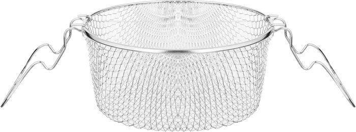 Hacshever Lavilla Granite Frying Pan, Steel Handle, Glass Lid, Basket, 24x13 cm - Grey product image 5