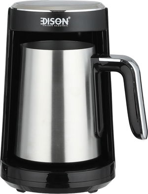 Edison CMD1006AE-CB Digital Turkish Coffee Maker, 400-480W, 0.3L, 300ml, Touch Control, LED Display for Time and Temperature, Measurement Spoon - Black/Silver product image