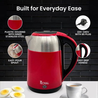 غلاية كهربائية رويال، 1500 واط، 1.8 لتر، RA-EK1864 - متعدد الالوان product image 5