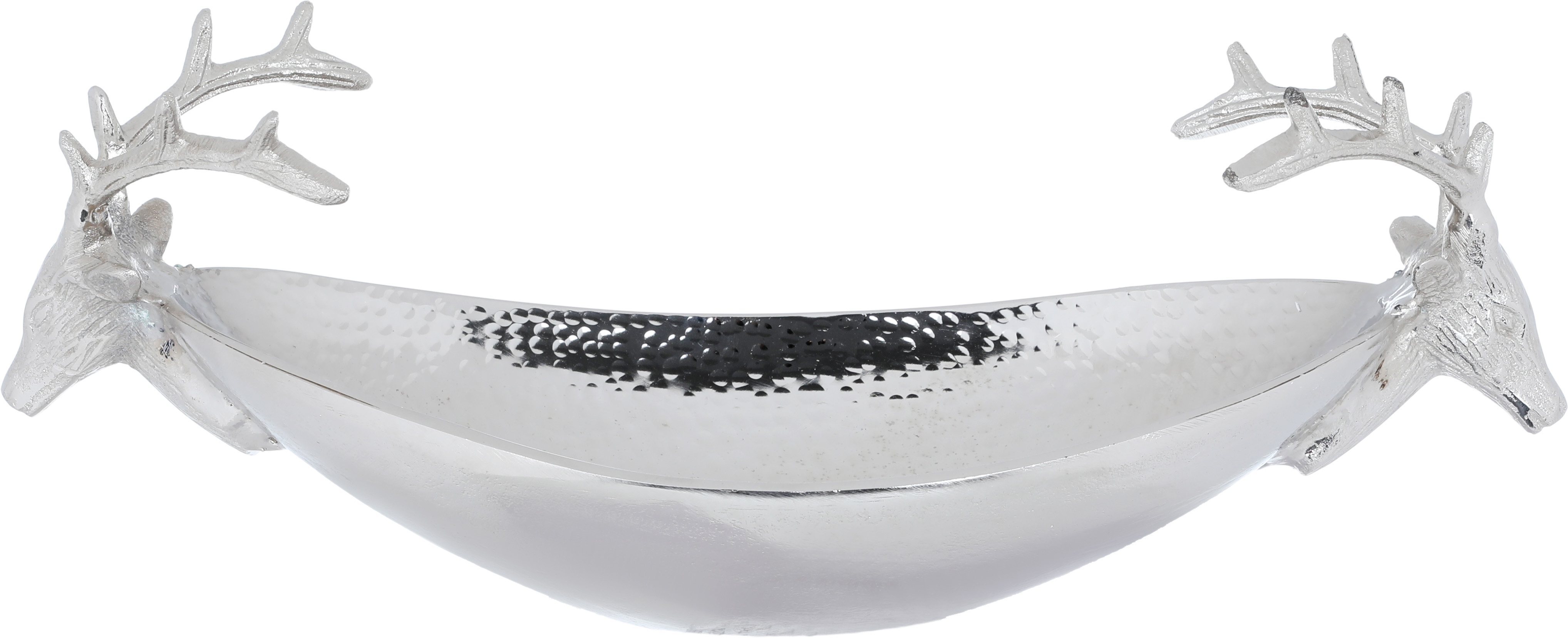 Al Saif Gallery steel serving plate, 35 x 16 x 12 cm, oval - silver product image
