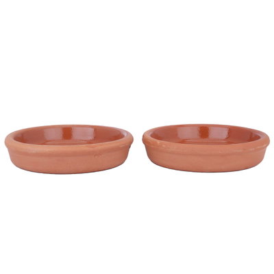 طقم صينية فخار السيف غاليري، قطعتين - بني product image 2