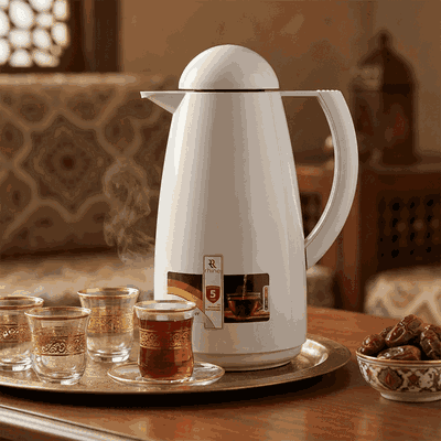 Alrhine Marcotec thermos, 1 liter, glass inner container, plastic outer shell - gray product image 2