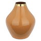 فازة هندي استيل العين الاندلسية، 12×12×20 سم - برتقالي ذهبي product image 3