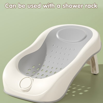 Fun Moment Baby bathtub, storage basket, foldable, temperature sensor - Beige Gray product image 3