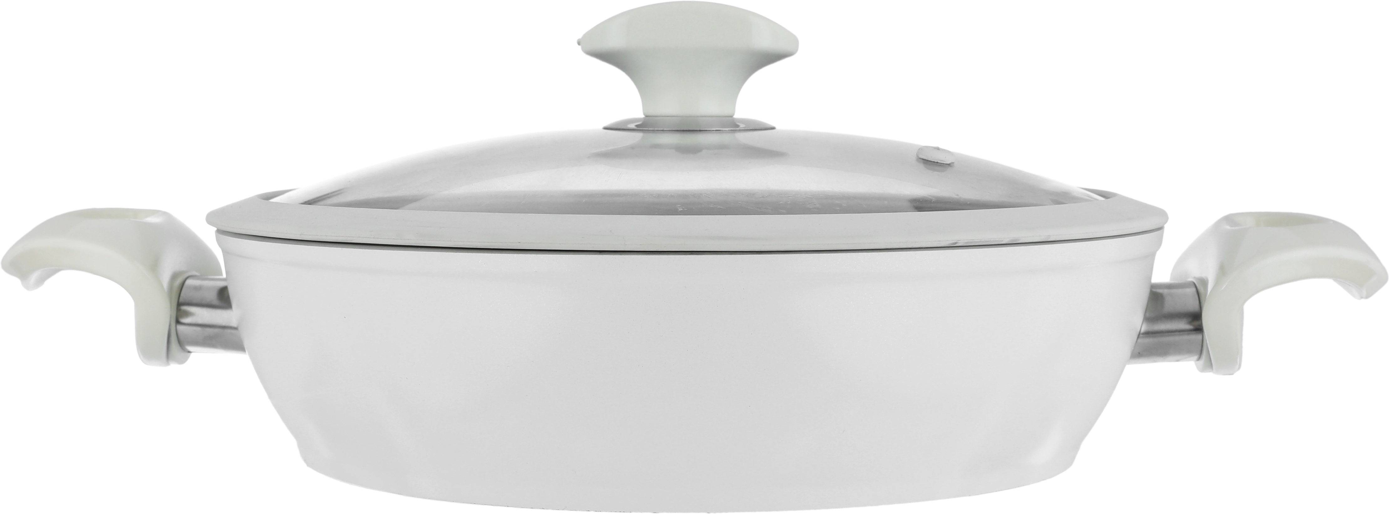طقم قدور جرانيت بغطاء زجاج فالز، 9 قطع - بيج فاتح product image 3