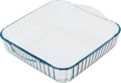 طقم صواني فرن بوركم زجاج باشاباتشى، قطعتين، مربعة - شفاف product image 3
