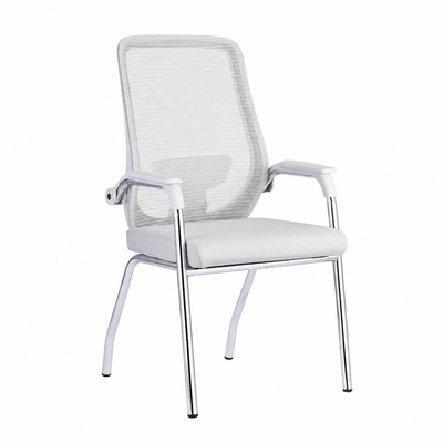 كرسي مكتب معدن وبلاستيك، 110×60×50 سم - رمادي فاتح product image 2