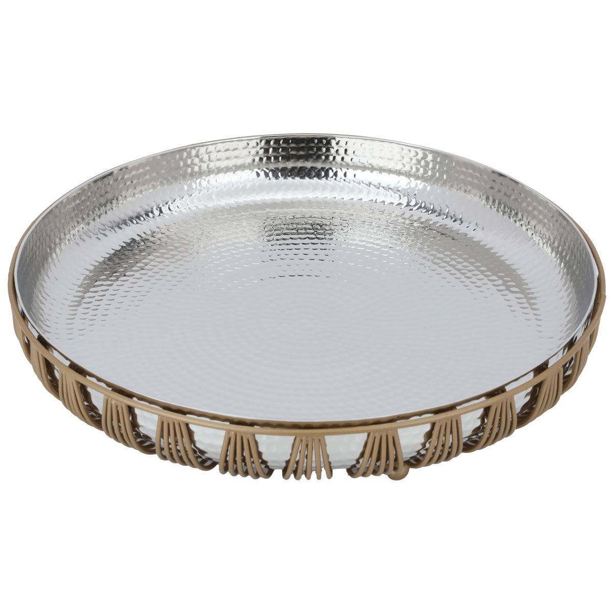 Al Saif Gallery steel dessert stand, 50 x 40 x 40 cm, circular - silver product image 2