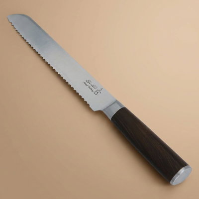 Al Saif Gallery steel knife, 8 inch, wooden handle - brown product image 1