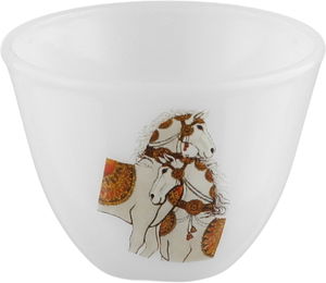 Al Saif Plus Porcelain Saudi Arabian Coffee Cup Set, 12 Pieces - White product image 2