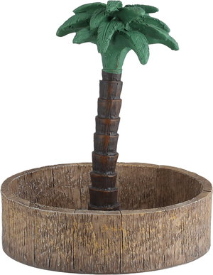 صحن تقديم بلاستيك مقوى السيف غاليري، 13x13x15 سم، دائري، شكل نخلة - متعدد الألوان product image 2