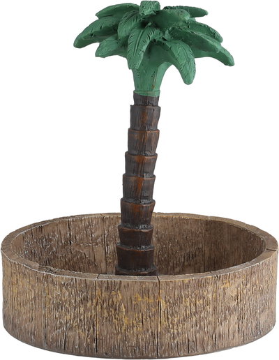 صحن تقديم بلاستيك مقوى السيف غاليري، 13x13x15 سم، دائري، شكل نخلة - متعدد الألوان product image 2