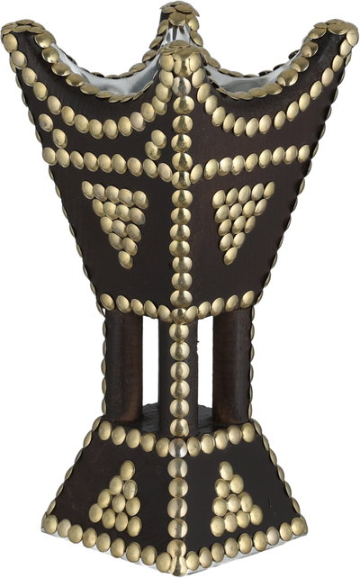 Wooden incense burner, 12x12x25 cm, base - black and gold product image 2