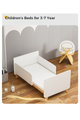 سرير اطفال خشب فان مومنت، 120×60 سم، مع ناموسية - ابيض product image 2