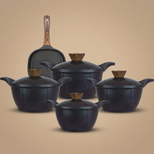 طقم قدور تيتانيوم نيوكلاين، 9 قطع - ازرق غامق product image