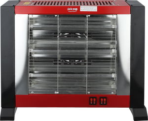 دفاية كهربائية هوم ماستر، تدفئة امامية وعلوية، 1600 واط، 50 × 44 سم، أربع أعمدة تدفئة، HM-2757 - أسود أحمر product image