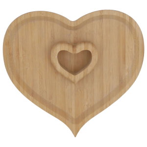 Al Saif Gallery Wooden Serving Plate, Heart - Wooden product image 2