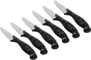 طقم سكاكين استيل السيف غاليري، 6 قطع - أسود product image 2
