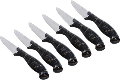 طقم سكاكين استيل السيف غاليري، 6 قطع - أسود product image 2