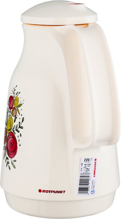 Rotpunkt 220 Plastic Thermos, 1 Liter, Glass Inner Container - Cream product image 3
