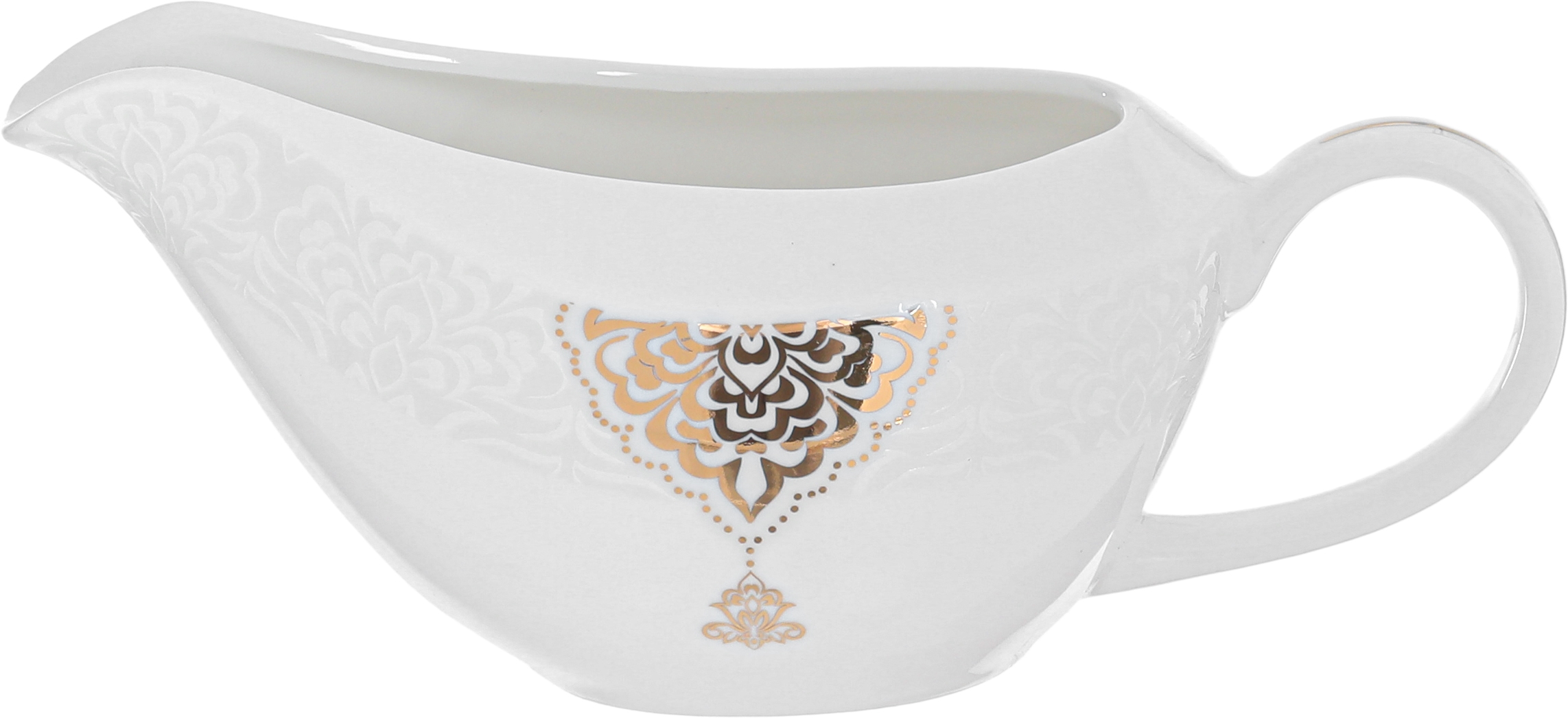 طقم سفرة بورسلان دانيا، 77 قطعة - ابيض ذهبي product image 6
