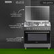 Edison Edgs-90-3 Free Standing Gas Oven, 60 X 90 Cm, 5 Burners - Silver product image 4