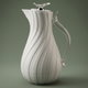 Glory Layal Thermos, 1 Liter, Glass Interior, Transparent Handle, Push-Button Lid - Light Gray product image 1