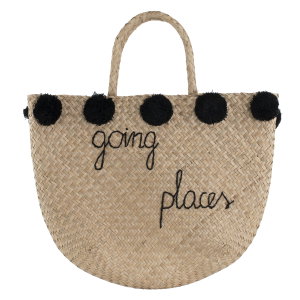 Al Saif Gallery wicker serving basket, 50 x 33 cm - beige product image