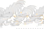 AlSaif Gallery Porcelain Dinner Set, 60 Pieces - White Gold product image 1