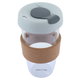 كوب بغطاء رمادي زجاج السيف غاليري،454 مل - شفاف product image 2