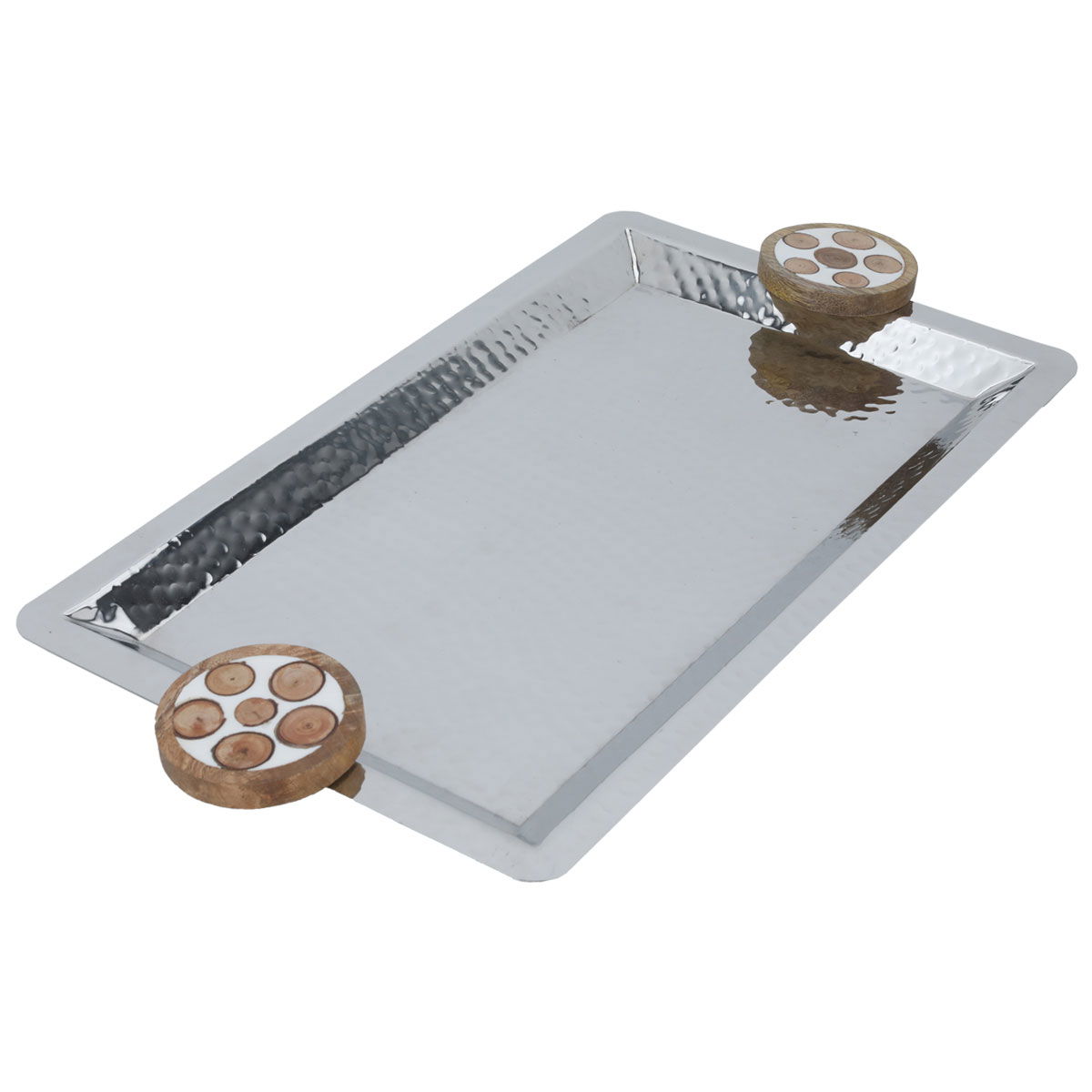 Tofaria Al Saif Gallery Steel Presentation, 50.5 x 26 x 3.5 cm, Rectangle - Silver product image 2