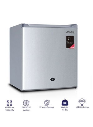 ثلاجة ميني بار ديفروست ارو، 46 لنر، 1.6 قدم، RO1-69L - فضي product image 2