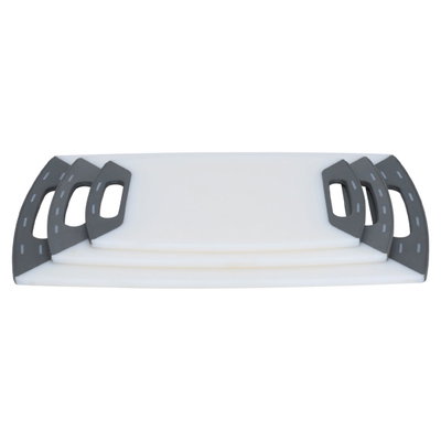 طقم ألواح تقطيع بلاستيك السيف غاليري، 3 قطع، بيد - أبيض product image 2