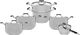 طقم قدور استيل روكي، 11 قطعة - فضي product image 1
