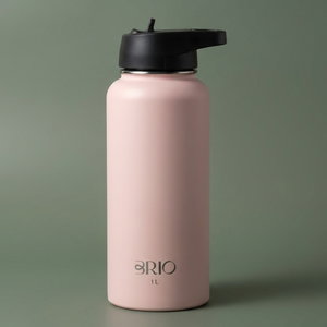 Brio Stainless Steel Bottle Thermal Mug, 1 Liter - Pink product image