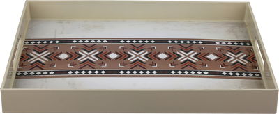 Al Saif Gallery Plastic Serving Tray, 48×35×4 cm, Rectangular - Multicolor product image 1