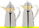Al Saif Gallery Qamar thermos set, 1 liter, thermal glass inner container, steel outer shell - silver product image 1