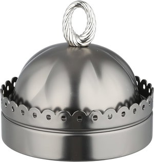 تمرية بغطاء ستانلس استيل السيف غاليري، 11.7x11.7x8.8 سم، دائري - أسود لامع product image