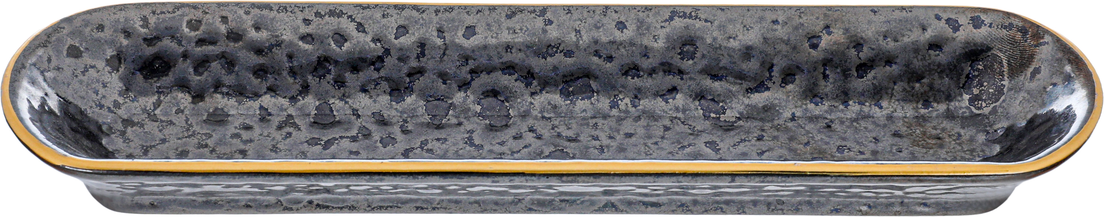 Al Saif Gallery Porcelain Serving Plate, 23X6.7X2.7 Cm - Black product image 2
