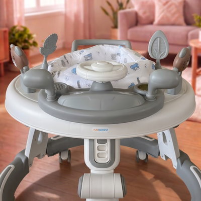 Fun Moment Baby Walker, Foldable, Adjustable, Musical Toys - Multicolor product image 2