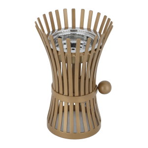 Al Saif Gallery Steel Incense Burner, 13 X 13 X 20 Cm - Gold product image