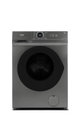 Midea Automatic Washing Machine with Dryer, Front Loading, 8 Kg, 14 Programs, LED Screen - Silver product image 1