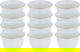 طقم فناجين قهوة عربي سعودي بورسلان السيف غاليري، 12 قطعة، مزخرف - أبيض product image 1