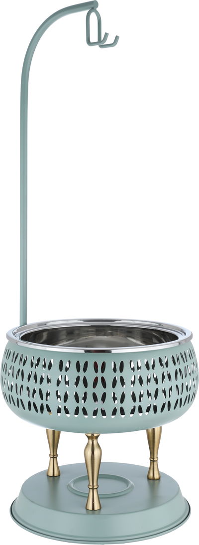 Al Saif Gallery Stainless Steel Food Warmer with Golden Legs, 3 Liters - Light Green product image 2