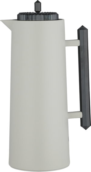 Glory Lean Thermos, 1 Liter, Glass Inner Container, Push Button, Black Handle - Black Gray product image 2