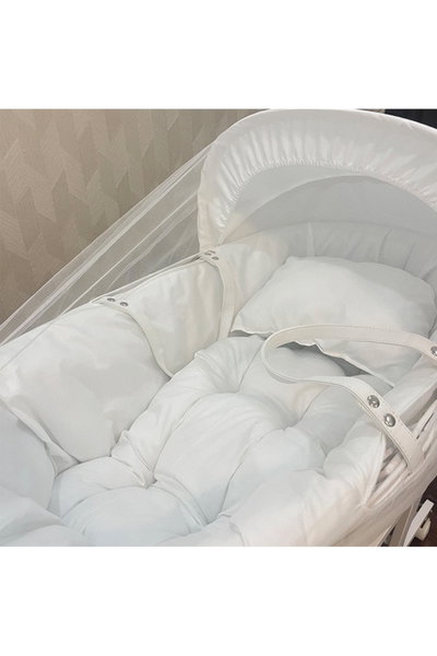 سرير موسى فان مومنت، 76×42×76 سم، حامل هزاز - ابيض product image 2