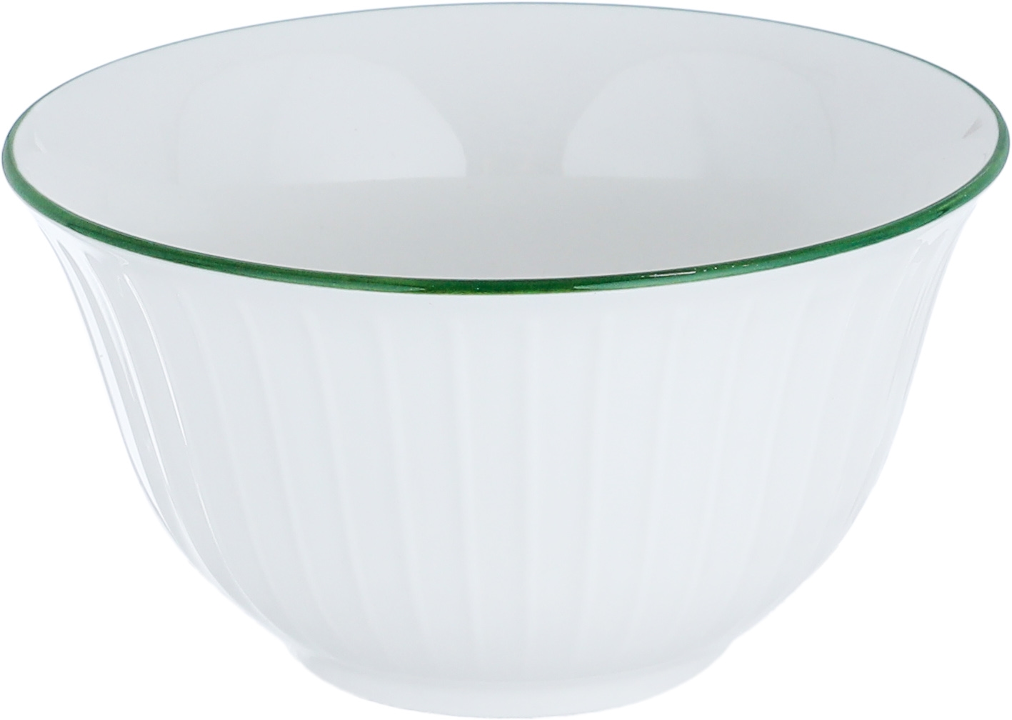 طقم سفرة بورسلان بنقش أخضر السيف غاليري، 24 قطعة - أبيض product image 2