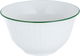 طقم سفرة بورسلان بنقش أخضر السيف غاليري، 24 قطعة - أبيض product image 2