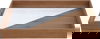 طوفرية خشب السيف غاليري، 45×33×5 سم، يد اكريلك - بني شفاف product image 1